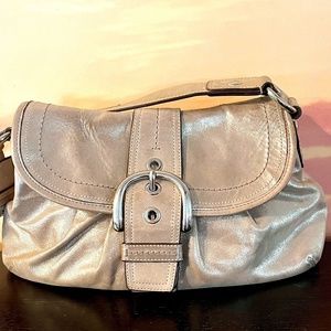 Coach Beautiful Shimmery Gold handbag. Pre-loved condition